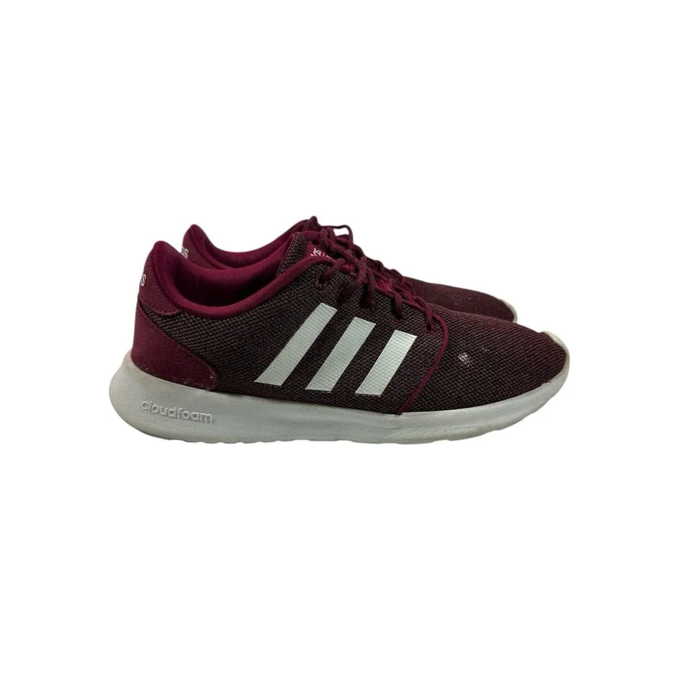 Adidas Cloudfoam Women's Shoes  Sz 8 QT Racer Running Burgundy